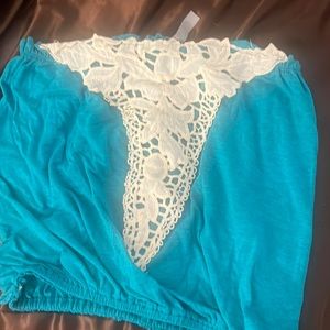 Turquoise Crop Top